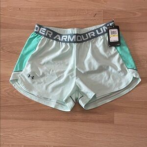 Under Armour Women's Light Green Athletic Shorts